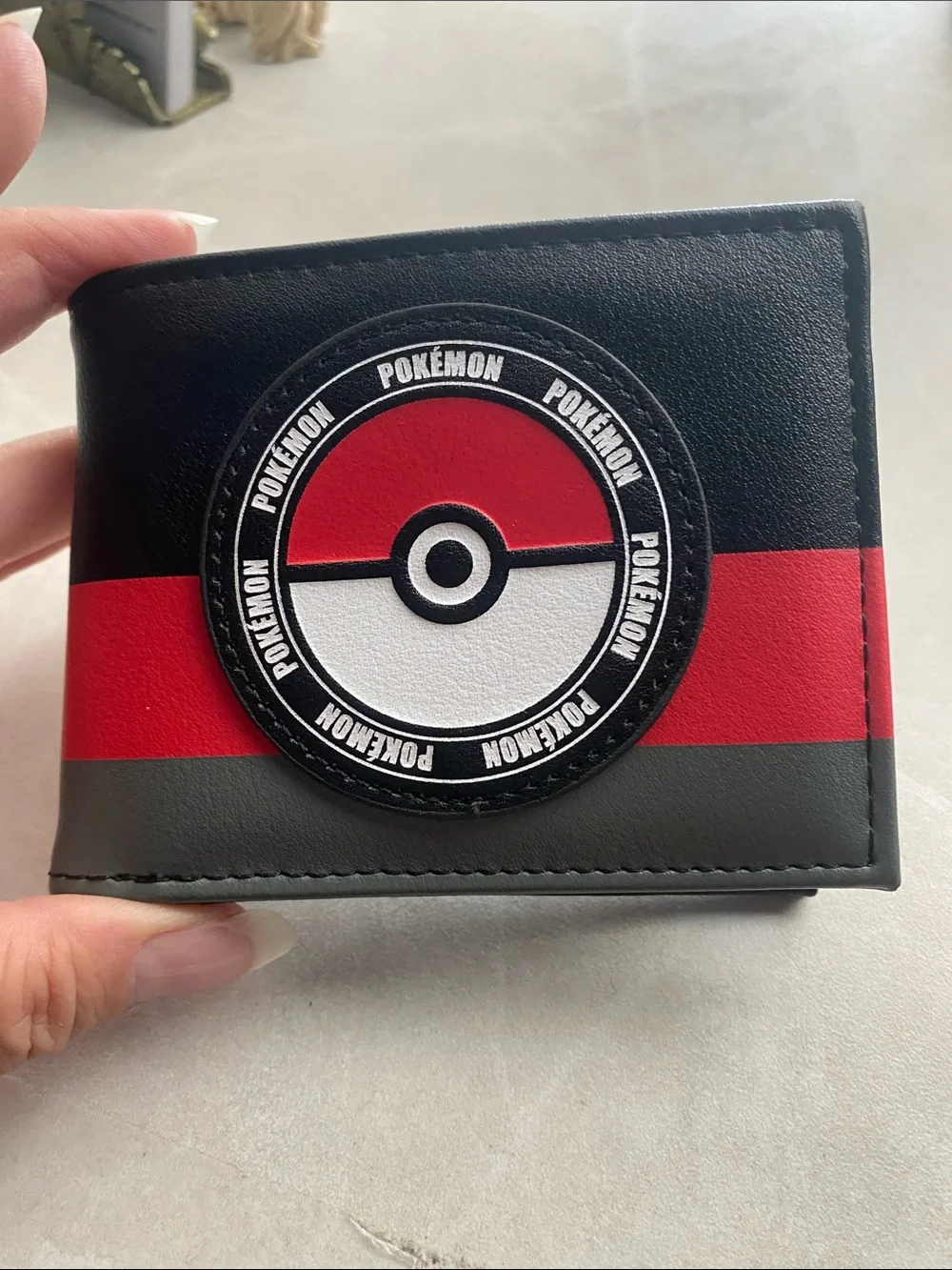 Pokemon Black, Red & Gray Poké Ball Bi-Fold Wallet